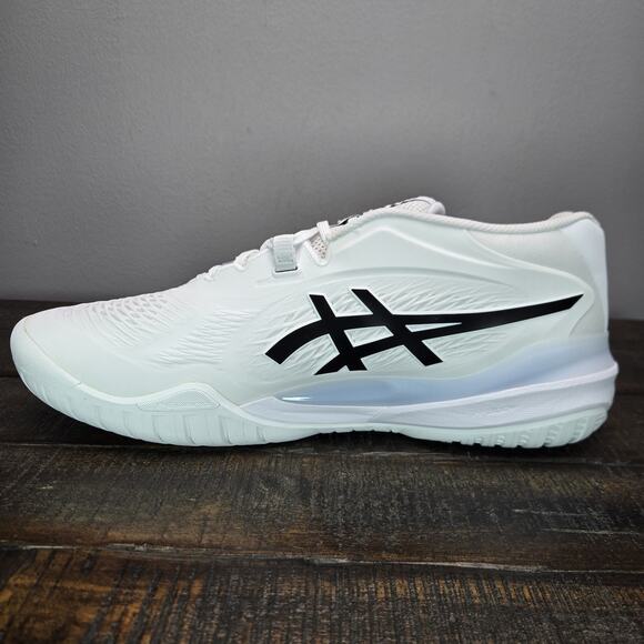 NEW ASICS Gel Resolution X Mens Size 13 Court Shoes White Black 1041A481 main image 8